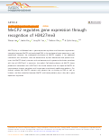 Cover page: MeCP2 regulates gene expression through recognition of H3K27me3