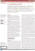 Cover page: A core outcome set for damage control laparotomy via modified Delphi method