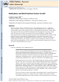 Cover page: Medications and diet: protective factors for AD?