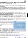 Cover page: Inhibition of GCK-IV kinases dissociates cell death and axon regeneration in CNS neurons