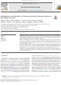 Cover page: Inflammation and dimensions of reward processing following exposure to the influenza vaccine