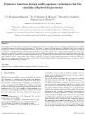 Cover page: Distance function design and Lyapunov techniques for the stability of hybrid trajectories