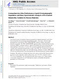 Cover page: Comprehensive ultra-performance liquid chromatographic separation and mass spectrometric analysis of eicosanoid metabolites in human samples