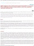 Cover page: Additive diagnostic value of atherosclerotic plaque characteristics to non-invasive FFR for identification of lesions causing ischaemia: results from a prospective international multicentre trial.