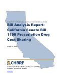 Cover page of Analysis of California Senate Bill 1199: Prescription Drug Cost Sharing