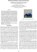 Cover page: Intention-based Robot Control in Social Games