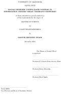 Cover page: Social Network Coding Rate Control In Information Centric Delay Tolerant Networks