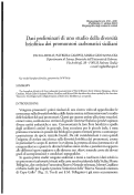 Cover page: Dati preliminari di uno studio della diversità briofitica dei promontori carbonatici siciliani