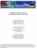 Cover page: Globalization of E-Commerce: Environment and Policy in Germany