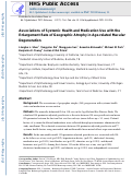 Cover page: Associations of systemic health and medication use with the enlargement rate of geographic atrophy in age-related macular degeneration.