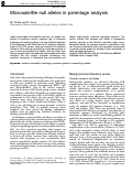 Cover page: Microsatellite null alleles in parentage analysis