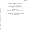 Cover page: Thermal fluctuations in the dissipation range of homogeneous isotropic turbulence