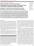 Cover page: Rapid prediction of acute thrombosis via nanoengineered immunosensors with unsupervised clustering for multiple circulating biomarkers.