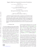 Cover page: Magnetic fields from compensated isocurvature perturbations