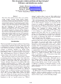 Cover page: How do people evaluating problem-solving strategies? Efficiency and intuitiveness matter