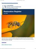 Cover page of UCSB Restoration Register - July 2026
