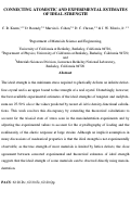 Cover page: Connecting atomistic and experimental estimates of ideal strength