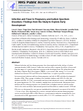 Cover page: Infection and Fever in Pregnancy and Autism Spectrum Disorders: Findings from the Study to Explore Early Development