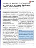 Cover page: Quantifying the distribution of nanodiamonds in pre-Younger Dryas to recent age deposits along Bull Creek, Oklahoma Panhandle, USA