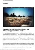 Cover page: One past or two? Ancient History and Archaeology in Archaic Sicily