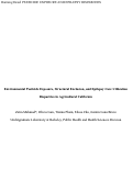 Cover page of Environmental Pesticide Exposure, Structural Exclusion, and Epilepsy Care Utilization Disparities in Agricultural California