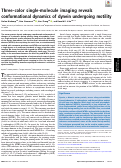 Cover page: Three-color single-molecule imaging reveals conformational dynamics of dynein undergoing motility