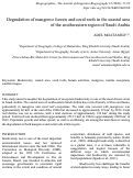 Cover page: Degradation of mangrove forests and coral reefs in the coastal area of the southwestern region of Saudi Arabia