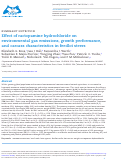 Cover page: Effect of ractopamine hydrochloride on environmental gas emissions, growth performance, and carcass characteristics in feedlot steers