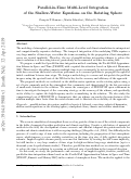 Cover page: Parallel-in-time multi-level integration of the shallow-water equations on the rotating sphere