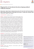 Cover page of Mapping the soil microbiome functions shaping wetland methane emissions
