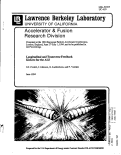 Cover page: Longitudinal and Transverse Feedback Kickers for the ALS