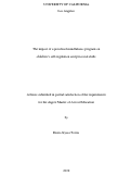 Cover page: The impact of a mindfulness program on preschool children’s self-regulation and prosocial skills