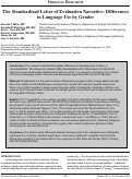 Cover page: The Standardized Letter of Evaluation Narrative: Differences in Language Use by Gender