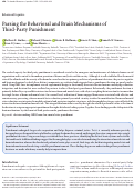 Cover page: Parsing the Behavioral and Brain Mechanisms of Third-Party Punishment