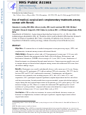 Cover page: Use of medical, surgical and complementary treatments among women with fibroids