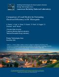 Cover page: Comparison of Load Models for Estimating Electrical Efficiency in DC Microgrids