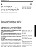 Cover page: Islet Interleukin-1β Immunoreactivity Is an Early Feature of Cystic Fibrosis That May Contribute to β-Cell Failure