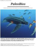Cover page: First record of a leatherback sea turtle (Dermochelyidae) from the Mio-Pliocene Purisima Formation of northern California, USA