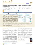 Cover page: Sequential Pore Functionalization in MOFs for Enhanced Carbon Dioxide Capture