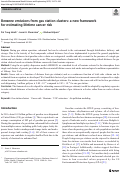 Cover page: Benzene emissions from gas station clusters: a new framework for estimating lifetime cancer risk.