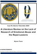 Cover page: A Literature Review on the Lack of Research of Emotional Abuse and the Repercussions