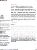 Cover page: Predicting the northward expansion of tropical lineage Rhipicephalus sanguineus sensu lato ticks in the United States and its implications for medical and veterinary health