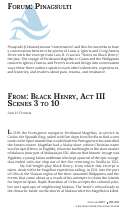 Cover page: BLACK HENRY, ACT III, SCENES 3 TO 10