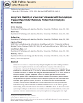 Cover page: Long-Term Stability of a Vaccine Formulated with the Amphipol-Trapped Major Outer Membrane Protein from Chlamydia trachomatis