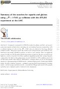 Cover page: Summary of the searches for squarks and gluinos using s=8 TeV pp collisions with the ATLAS experiment at the LHC