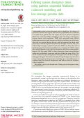 Cover page: Inferring species divergence times using pairwise sequential Markovian coalescent modelling and low-coverage genomic data