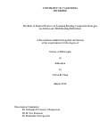 Cover page: The Role of Explicit Practice on Learning Reading Component Strategies on Adolescents With Reading Difficulties