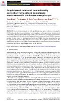 Cover page: Graph-based rotational nonuniformity correction for localized compliance measurement in the human nasopharynx.