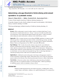 Cover page: Determining a dosage threshold of drink-driving enforcement operations: A systematic review.