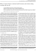 Cover page: Effect of muscle fatigue on internal model formation and retention during reaching with the arm